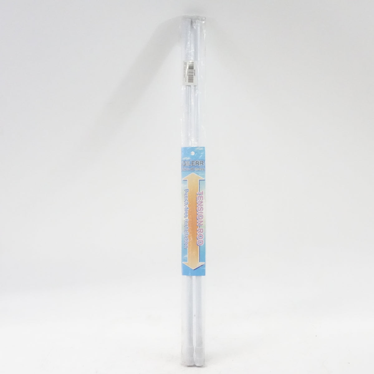 Tension Rods 28" to 48"-2 Pack Adjustable Spring Tension Rods (White) - Grade A