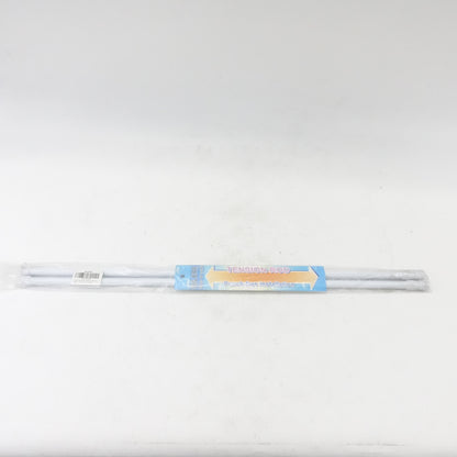 Tension Rods 28" to 48"-2 Pack Adjustable Spring Tension Rods (White) - Grade A