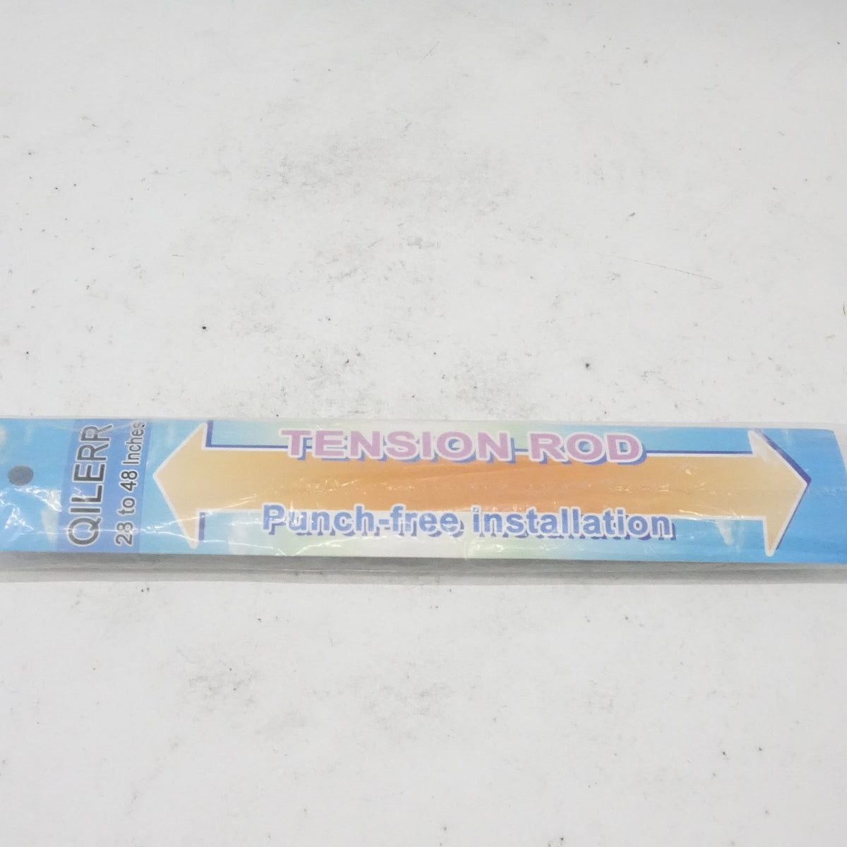 Tension Rods 28" to 48"-2 Pack Adjustable Spring Tension Rods (White) - Grade A