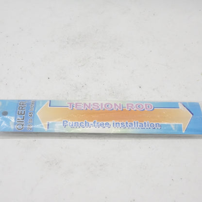 Tension Rods 28" to 48"-2 Pack Adjustable Spring Tension Rods (White) - Grade A