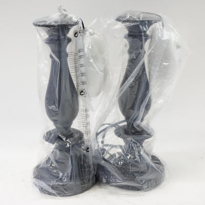 Set of 2 Table Lamp with USB Charging Ports- Black