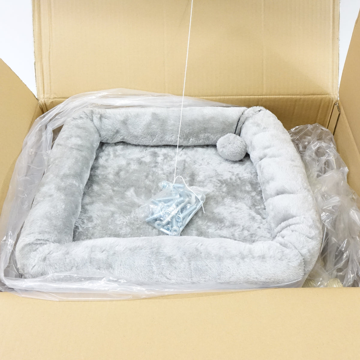 35" Cat Tree with Two Condos, Medium, Grey- DP220029