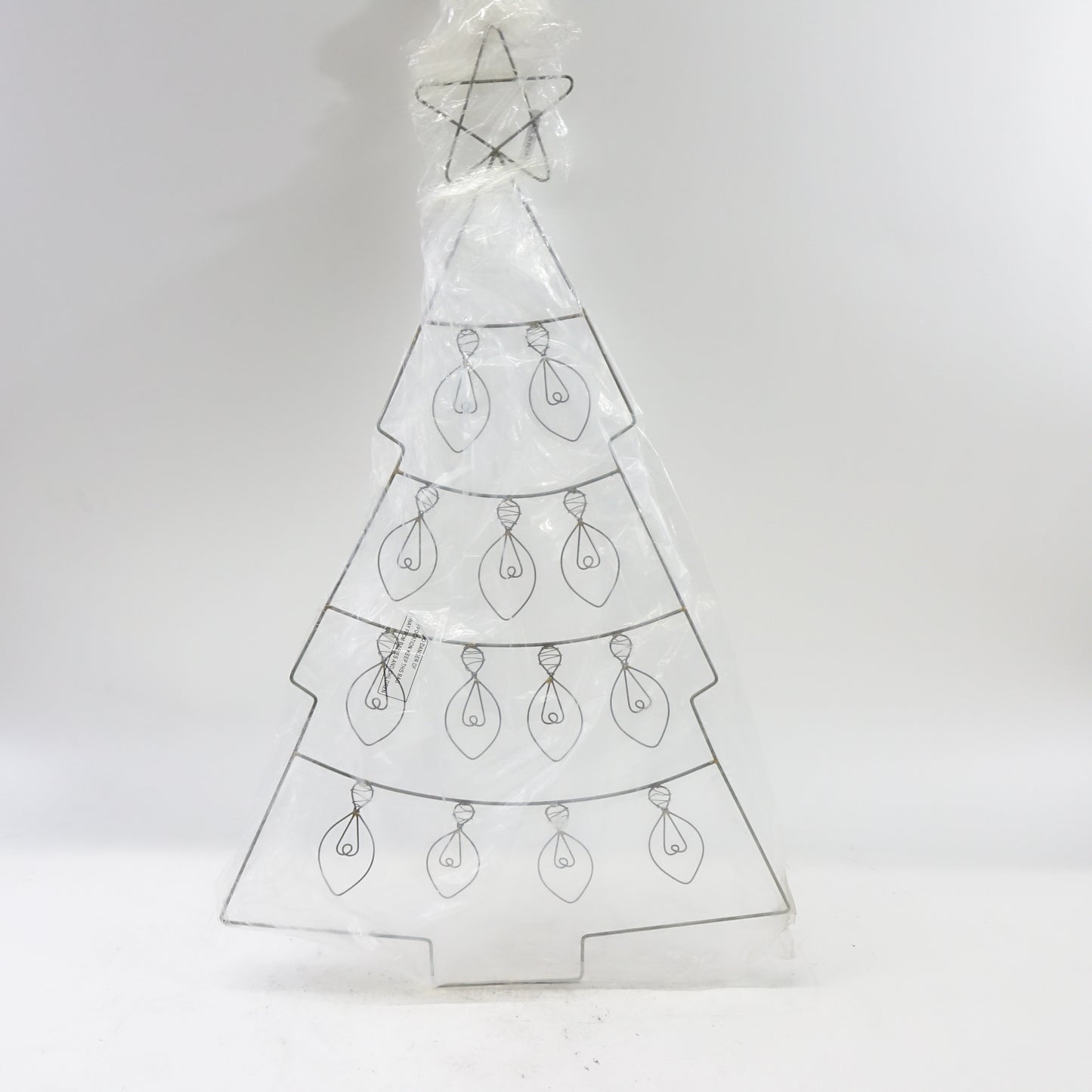 Kalalou NNL2542 Hanging Wire Christmas Tree Card Holder