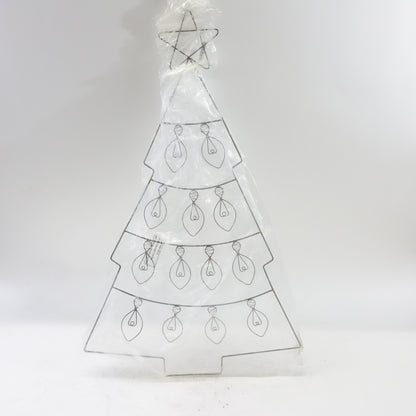 Kalalou NNL2542 Hanging Wire Christmas Tree Card Holder