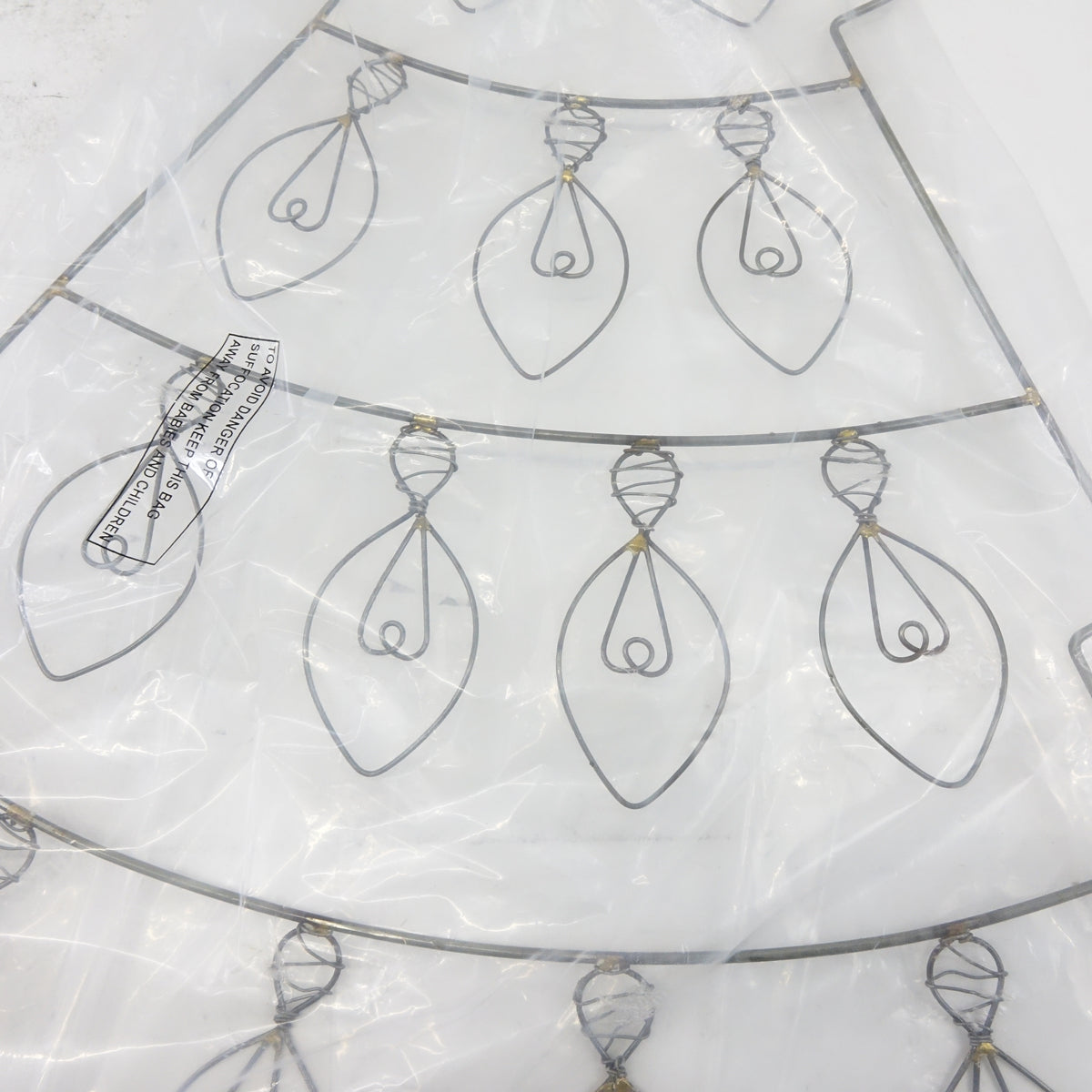 Kalalou NNL2542 Hanging Wire Christmas Tree Card Holder
