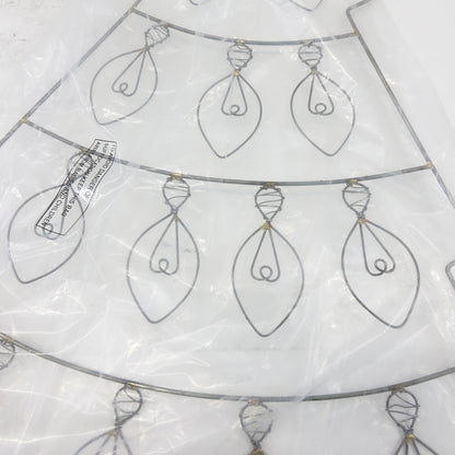 Kalalou NNL2542 Hanging Wire Christmas Tree Card Holder