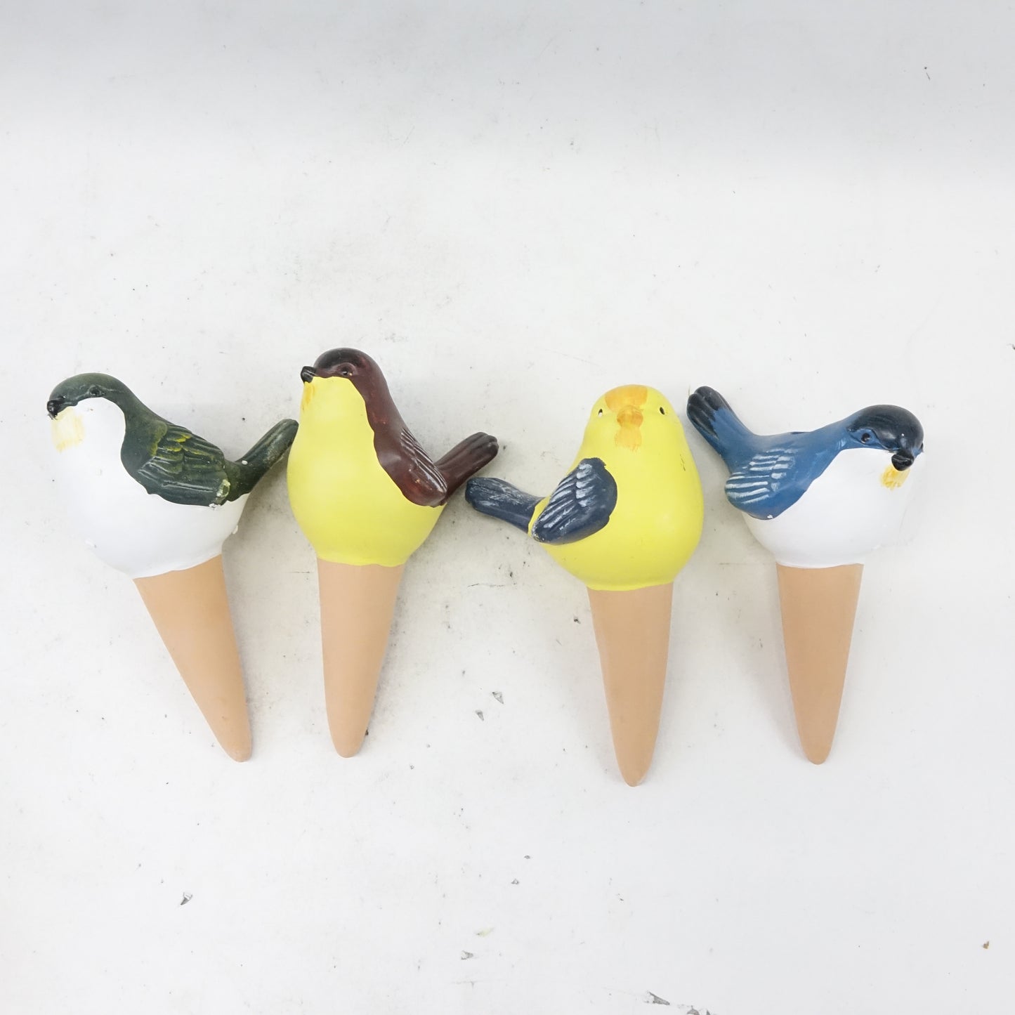 Bird Plant Watering Spikes 4 Pack Terra Cotta Self Watering System - Open Box