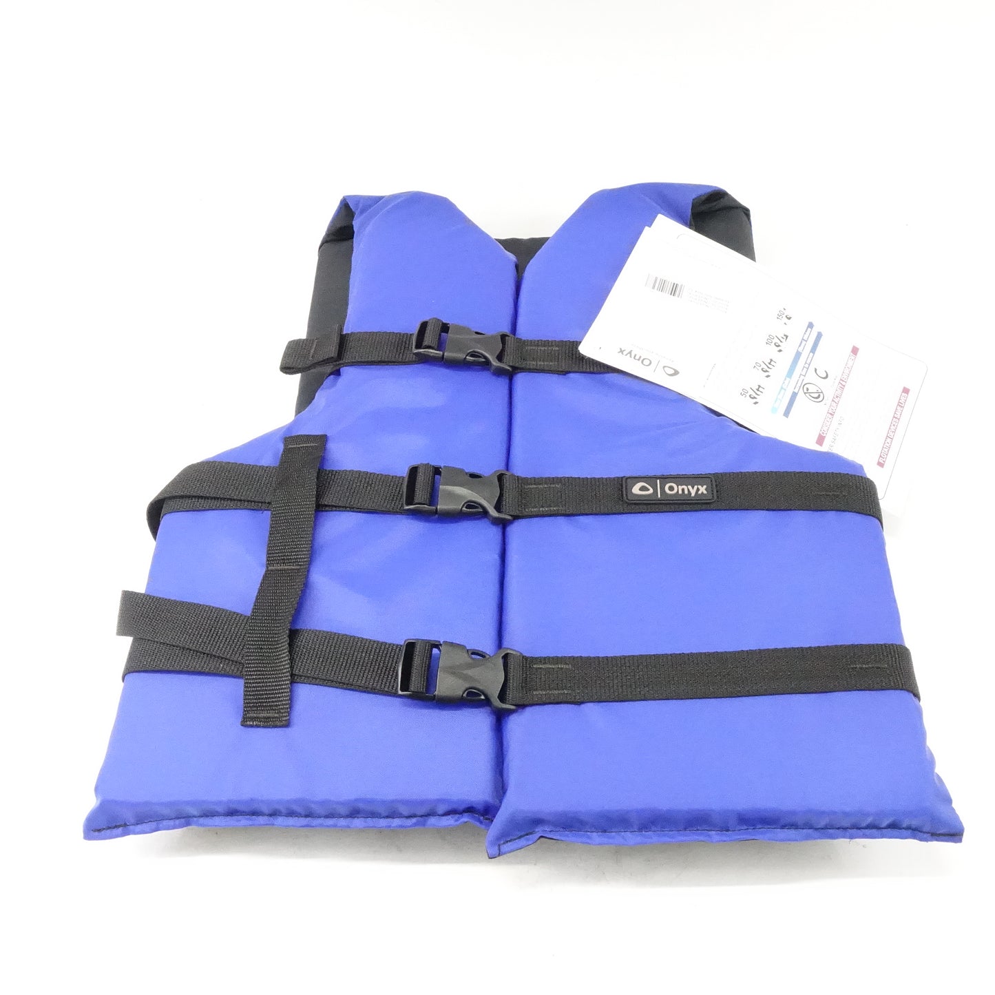 ONYX General Purpose Boating Life Jacket, Universal, Blue Outerwear Coat - New