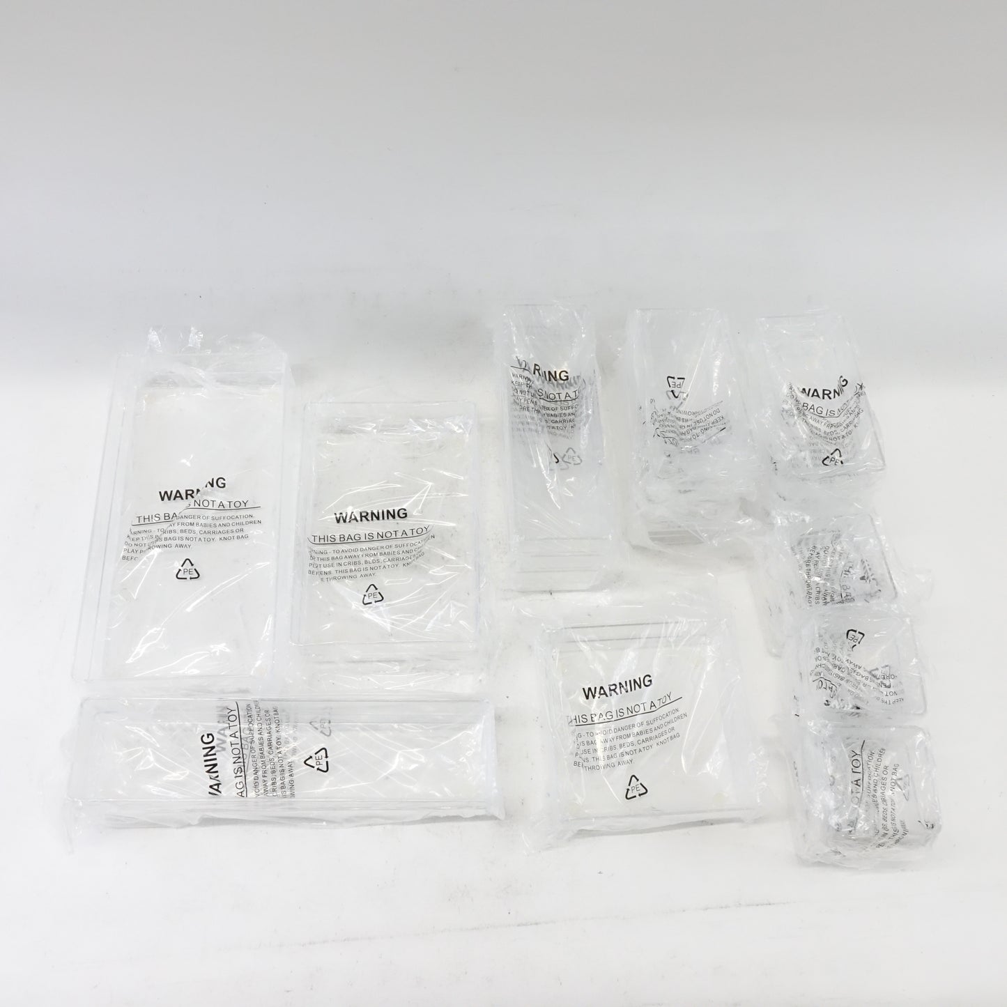 JARLINK 25 Pack Drawer Organizer Trays 7 Sizes Non-Slip Silicone Pads Clear