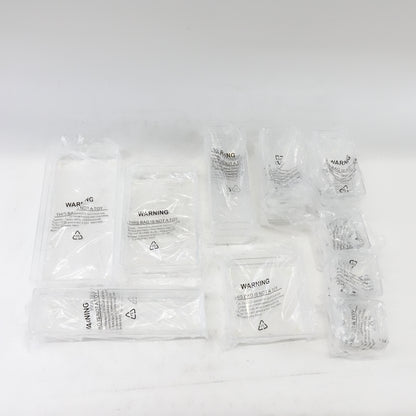 JARLINK 25 Pack Drawer Organizer Trays 7 Sizes Non-Slip Silicone Pads Clear