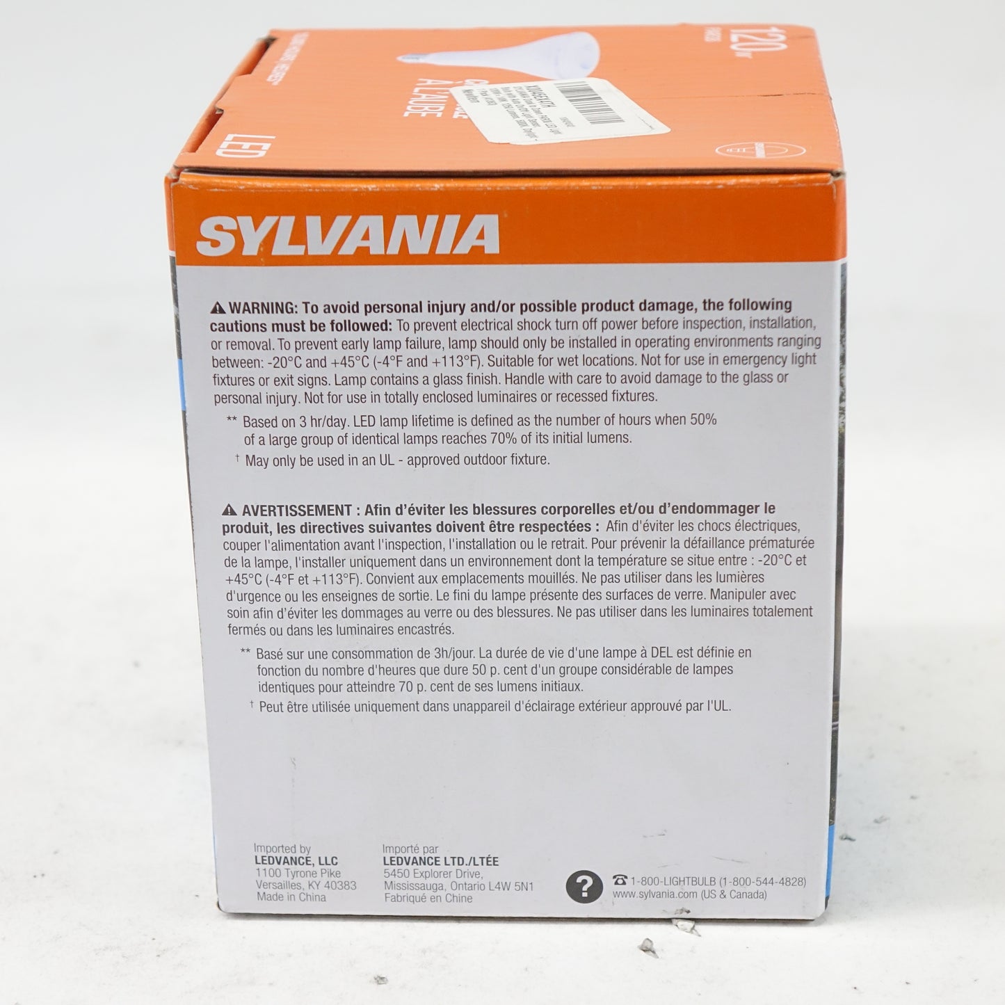 SYLVANIA PAR38 Dusk to Dawn LED Light Bulb 120W=14W 1250 Lumens 5000K 1 Pack
