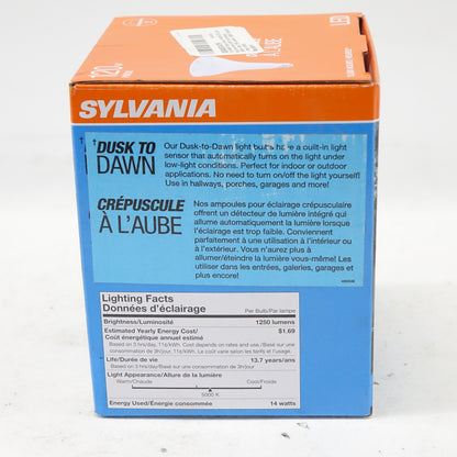 SYLVANIA PAR38 Dusk to Dawn LED Light Bulb 120W=14W 1250 Lumens 5000K 1 Pack
