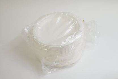 Fuyit 500 pc Compostable Dinnerware Set 100 Guests Plates White - Open Box