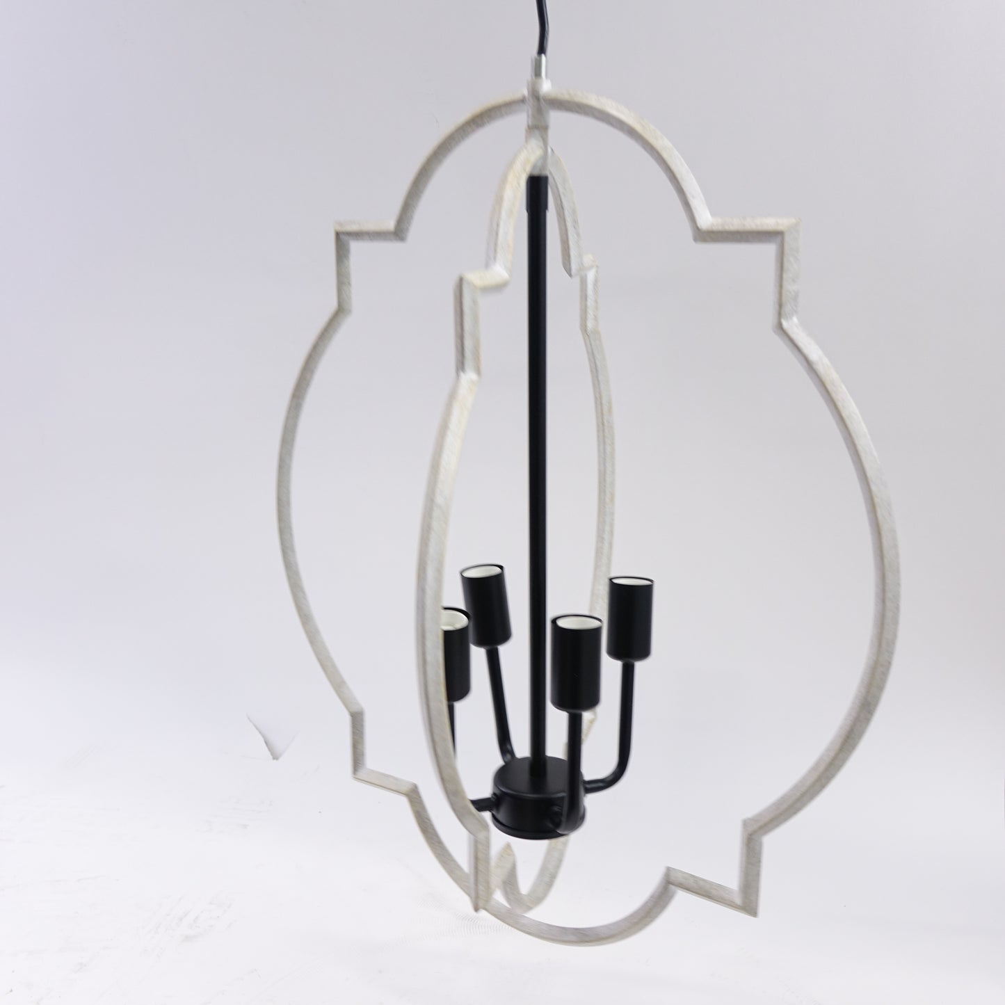 CHICLUX 4-Light Rustic Farmhouse Chandelier Pendant Light Adjustable Chain E12