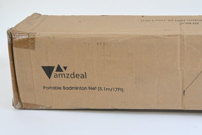amzdeal 14FT Portable Badminton Net Adjustable 34"-61" Carry Bag Indoor Outdoor