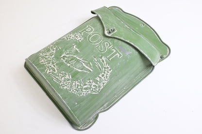 RAZ Imports Distressed Bird Floral Embossed Mailbox Metal 15.5" Height