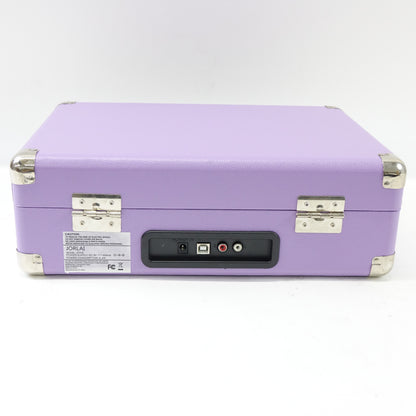 JORLAI Bluetooth Record Player 3-Speed Turntable Portable Purple