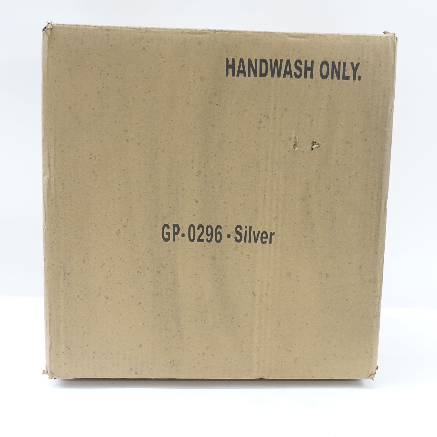 Urquid Linen Ribbon Glass Charger Plates Set 4 13" Silver Dcor - Open Box