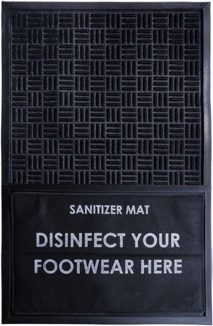 RugSmith Layered Rubber Sanitizer Doormat, Tray, and Foam Insert, 24" x 36"
