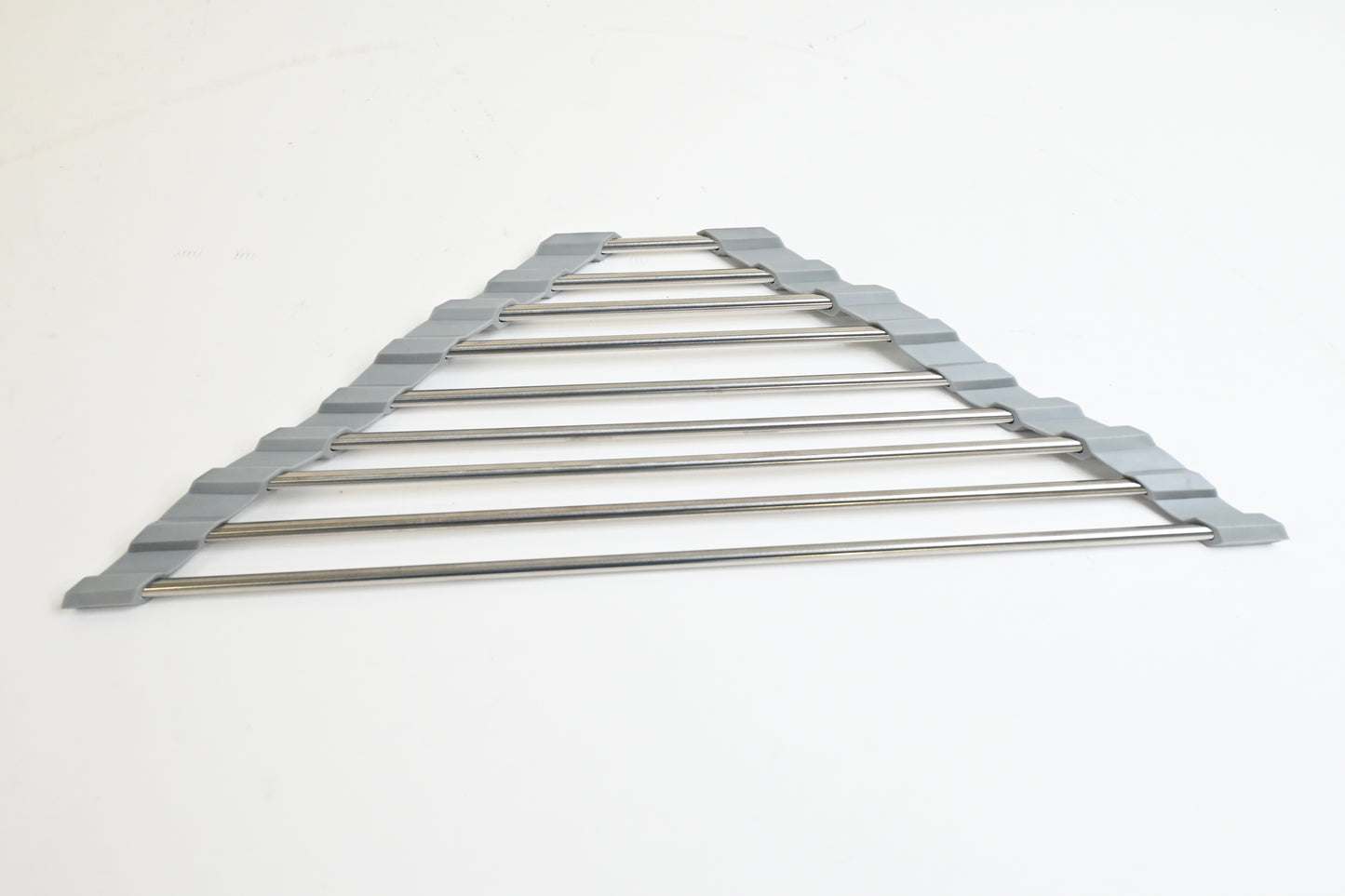 Roll Up Dish Drying Rack Heat Resistant, 20.5" L x 13" W, Grey - Open Box