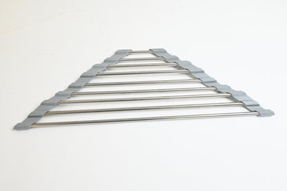 Roll Up Dish Drying Rack Heat Resistant, 20.5" L x 13" W, Grey - Open Box