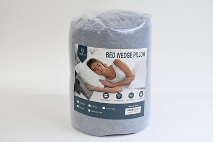 ENITYA King Headboard Gap Filler Pillow 10"x6"x76" Mattress Gap Grey Bolster