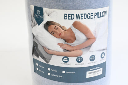 ENITYA King Headboard Gap Filler Pillow 10"x6"x76" Mattress Gap Grey Bolster