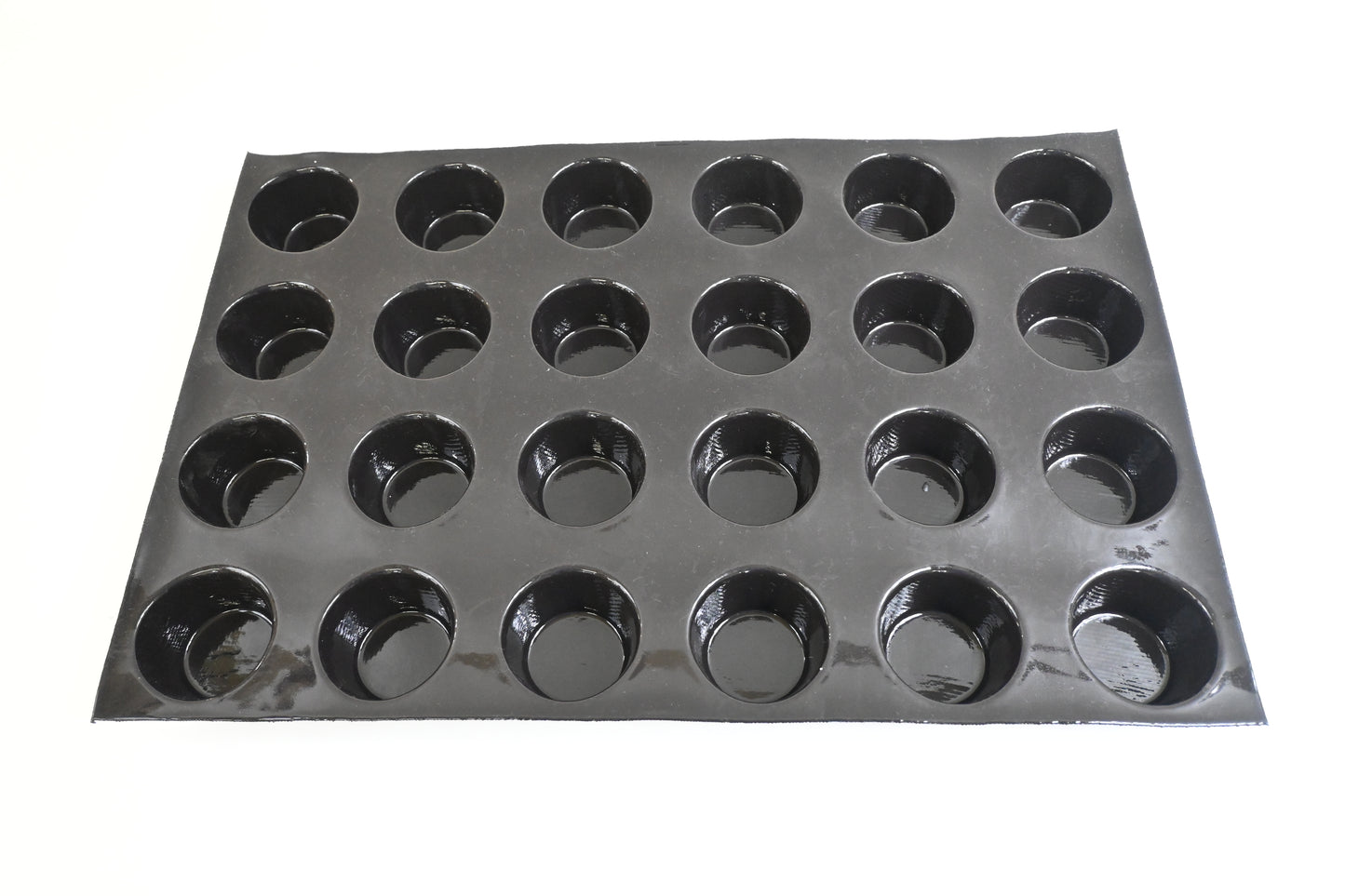 Sasa Demarle FP 03051 Flexipan 4-Ounce Muffin Pan with 24 Molds,Black
