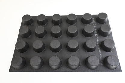 Sasa Demarle FP 03051 Flexipan 4-Ounce Muffin Pan with 24 Molds,Black