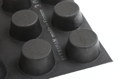 Sasa Demarle FP 03051 Flexipan 4-Ounce Muffin Pan with 24 Molds,Black