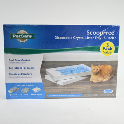 PetSafe Disposable Litter Tray - ScoopFree® Fresh Crystal 3-Pack