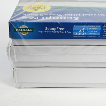 PetSafe Disposable Litter Tray - ScoopFree® Fresh Crystal 3-Pack