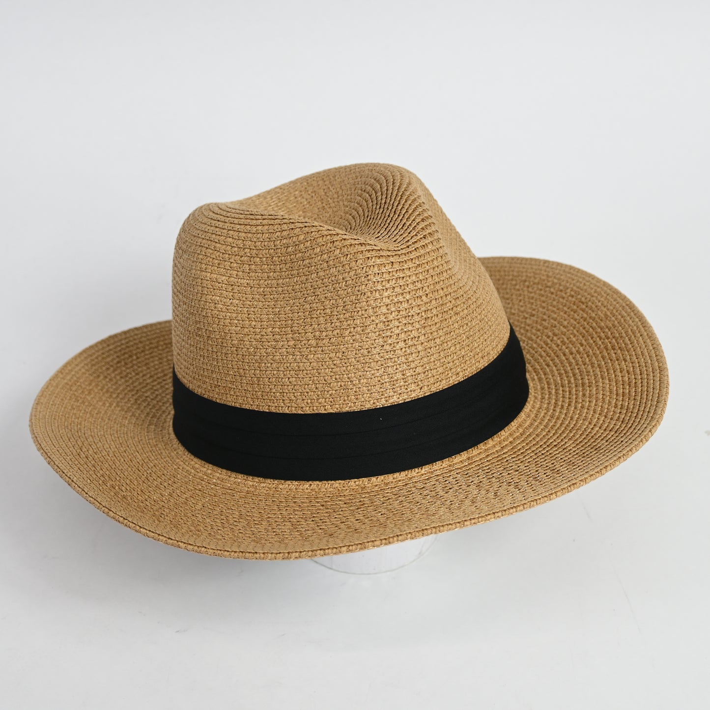 AOOF Men's and Women's Beach Sun Shading Straw hat Lightbrown, One Size