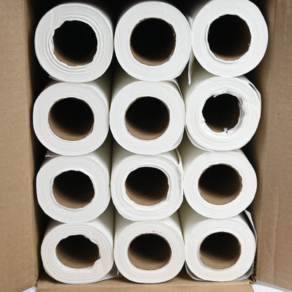 Dealmed Exam Table Paper (12 Rolls) 18” x 225' Smooth, White Medical Exam Cover