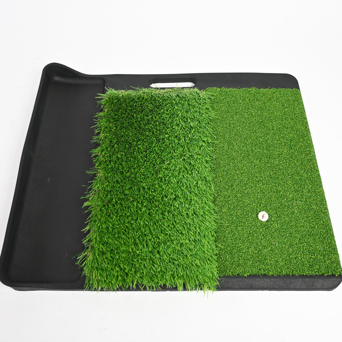 ENHUA GOLF Hitting Mat with Ball Tray,21x18 INCH Turf Indoor/Outdoor Pad w/9Tees