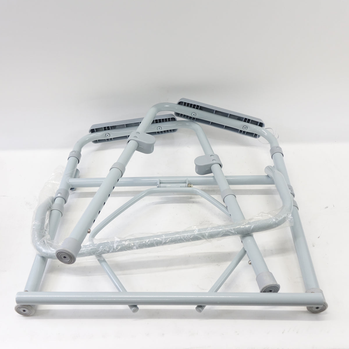 McKesson Folding Commode Chair 350 lb Capacity Adjustable Height 7.5 qt Bucket