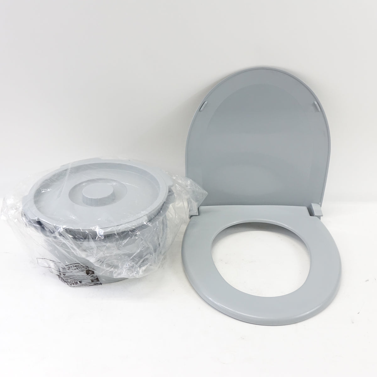 McKesson Folding Commode Chair 350 lb Capacity Adjustable Height 7.5 qt Bucket