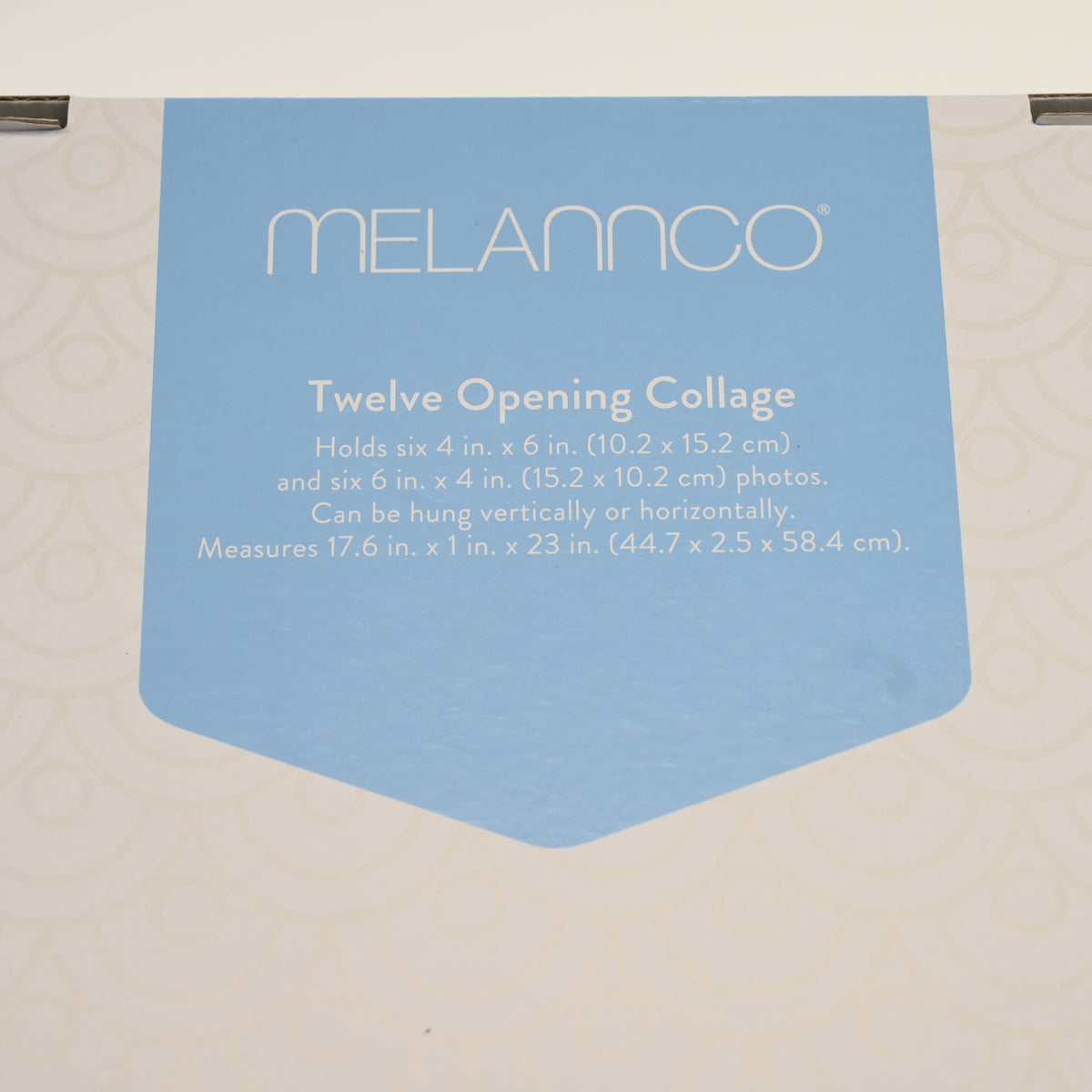 MELANNCO Photo Collage Frame 18" x 23" 12 Openings, 4 x 6 White - Open Box