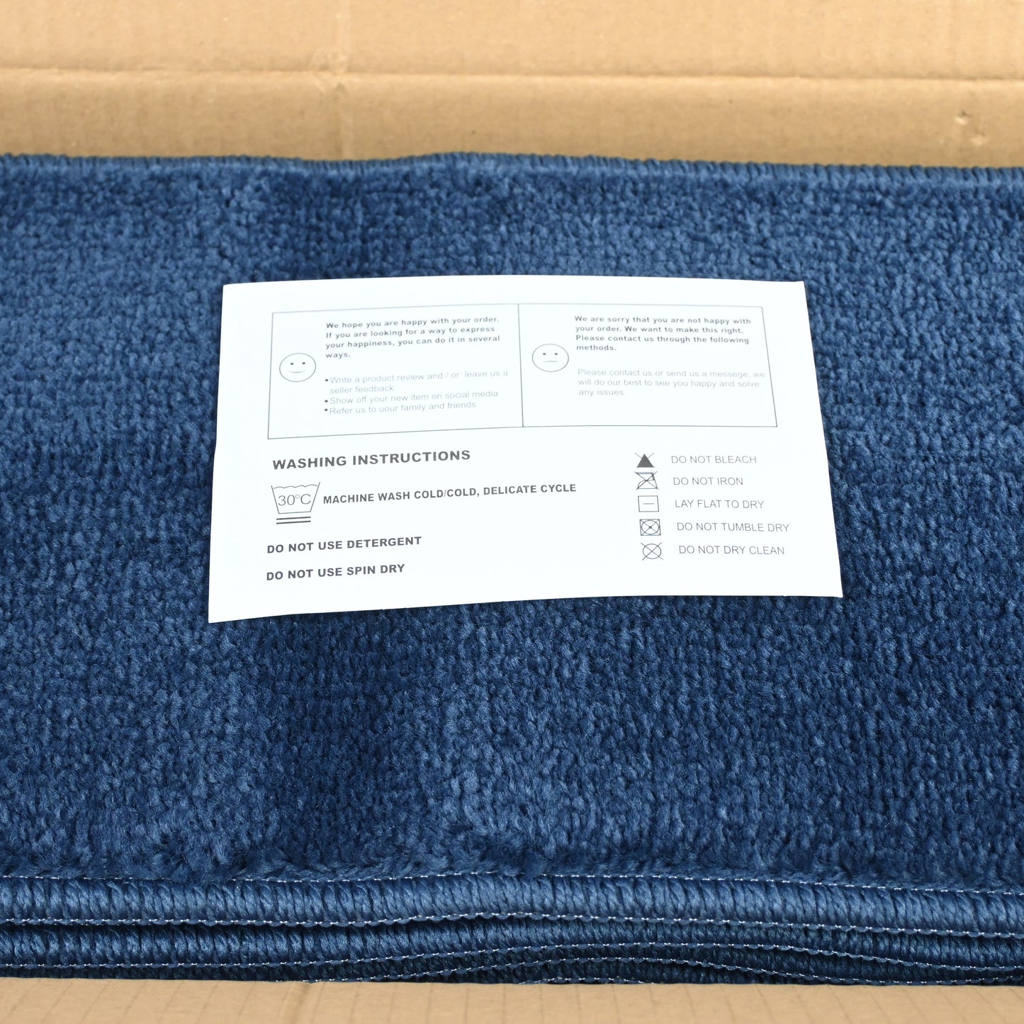 Trendy Stair Treads Indoor Skid Resistant Carpet 8.5"x30" Set of 13 Navy Blue