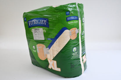 FitRight OptiFit Adult Briefs XL Heavy Absorbency 20 Count