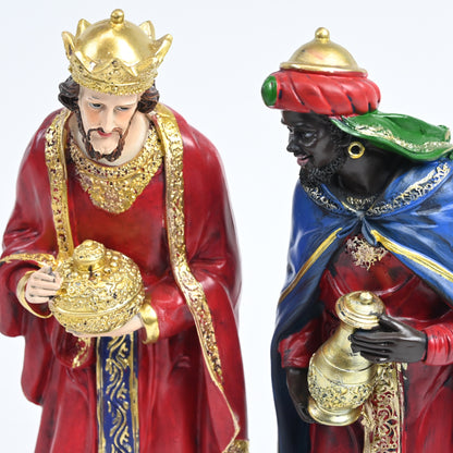 BESBLEE Nativity Set 13 Piece 11.8" Resin Figurines Christmas Tabletop Décor
