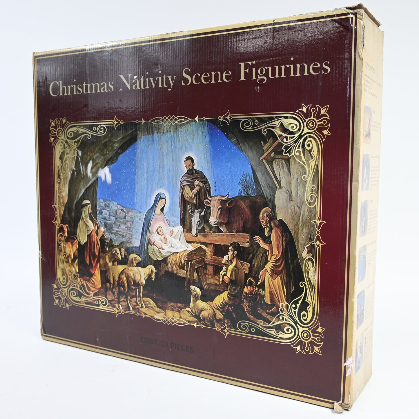 BESBLEE Nativity Set 13 Piece 11.8" Resin Figurines Christmas Tabletop Décor