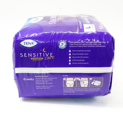 Tena Incontinence Underwear for Women, for Overnight, Large, 14 Count (Pack of 4)