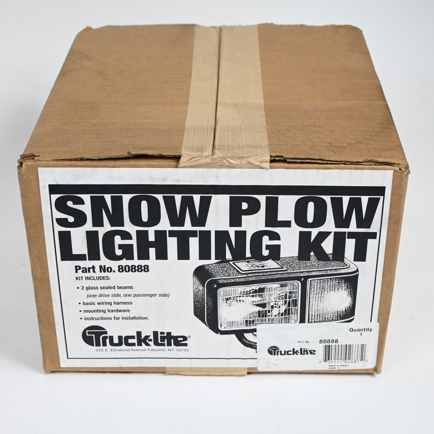 Truck-Lite 80888 Economy Snow Plow Lights / ATL Kit w/ Harness & Hardware - New
