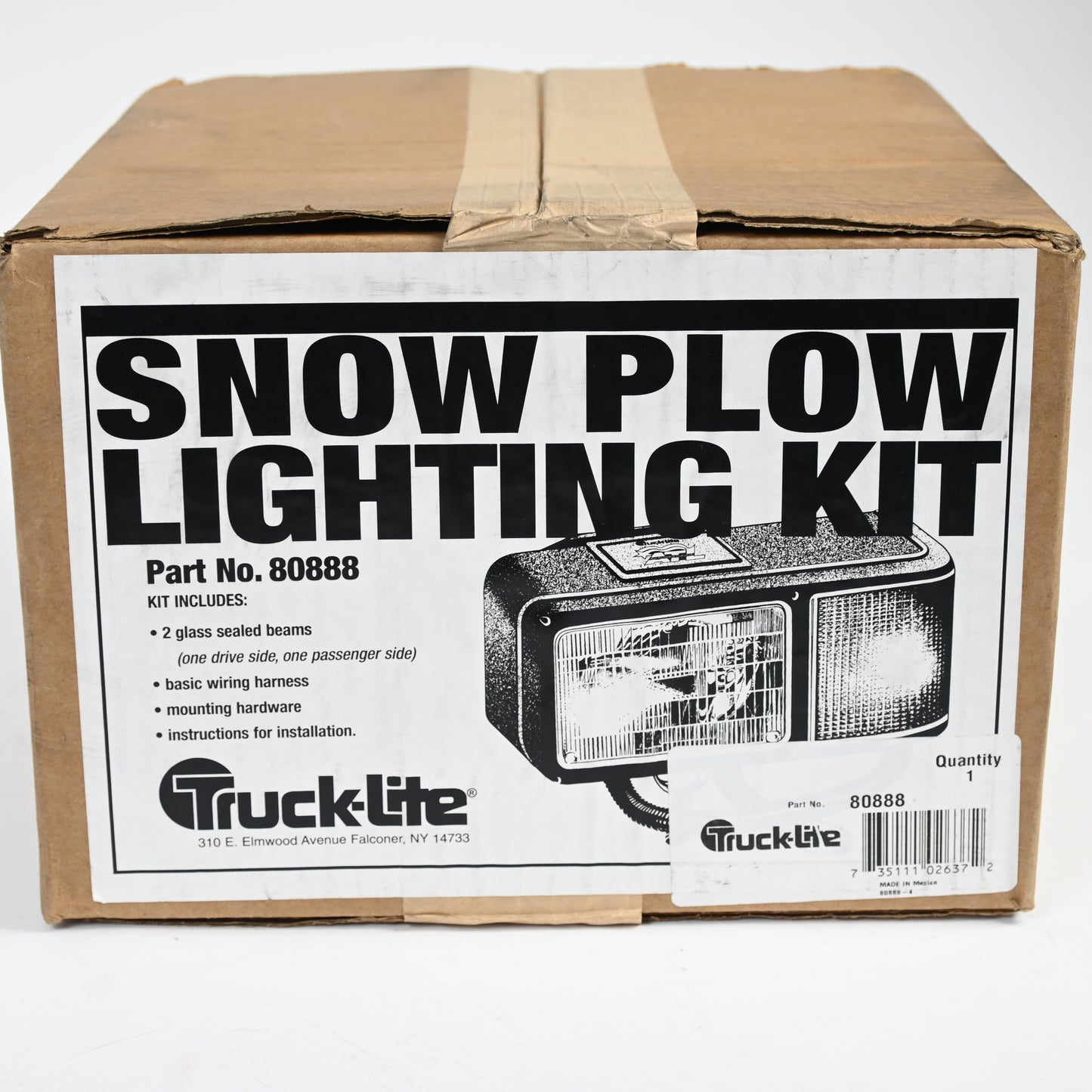 Truck-Lite 80888 Economy Snow Plow Lights / ATL Kit w/ Harness & Hardware - New