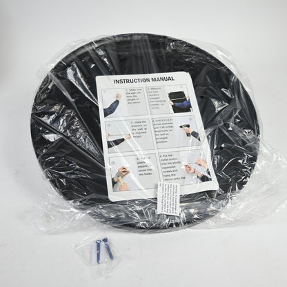 Round Black Bathroom Mirror - Wall Mounted Mirror 18" x 18" - Open Box