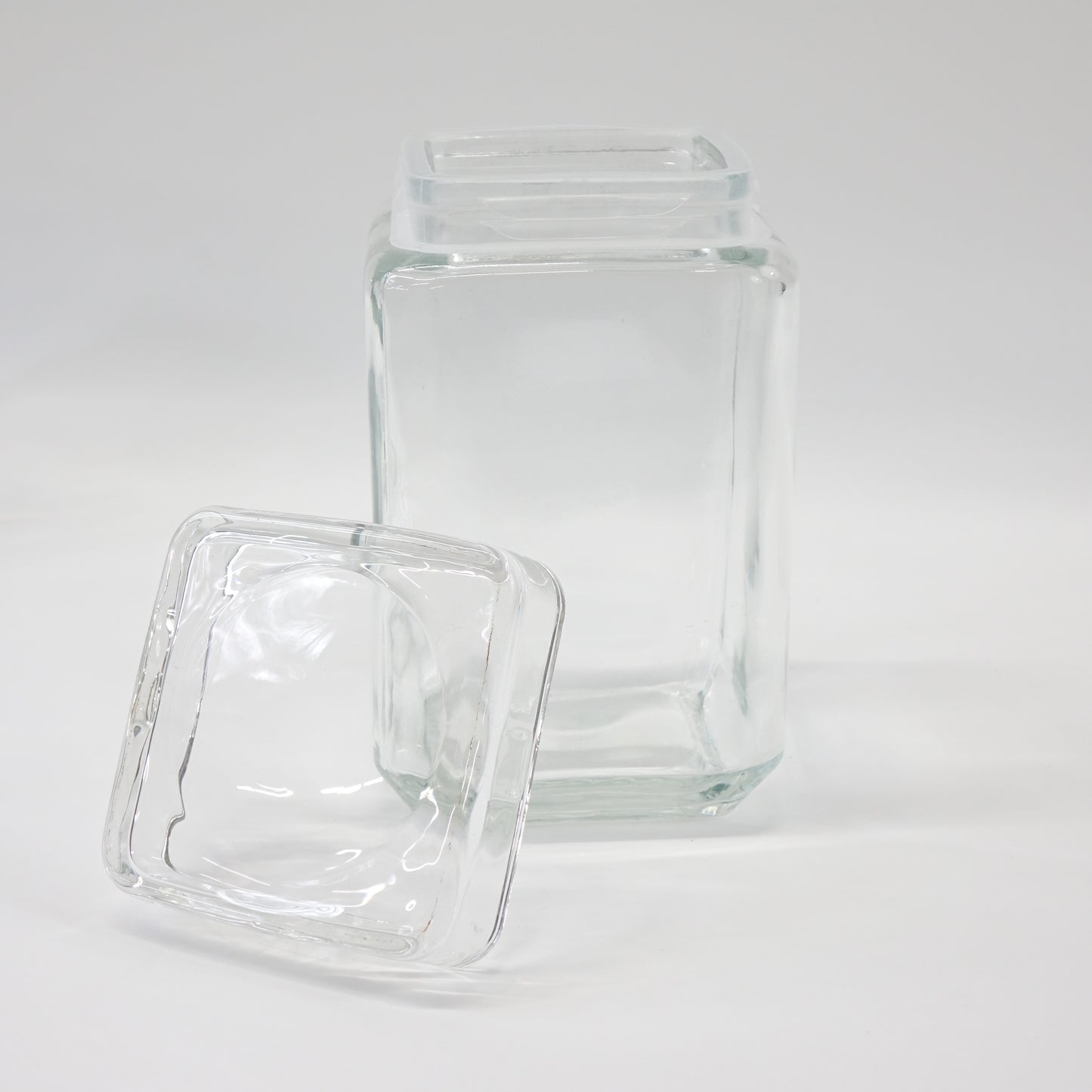 Daitouge Wide Mouth Glass Jars with Lids, 55 oz Clear Glass Canisters- Set of 3