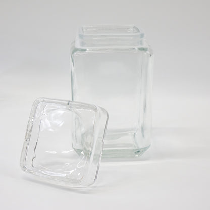 Daitouge Wide Mouth Glass Jars with Lids, 55 oz Clear Glass Canisters- Set of 3