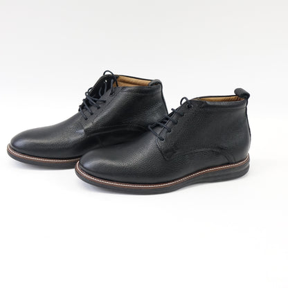 MJNY Men's Genuine Leather Chukka Ankle Boots Breathable Black Grainy Size 9.5
