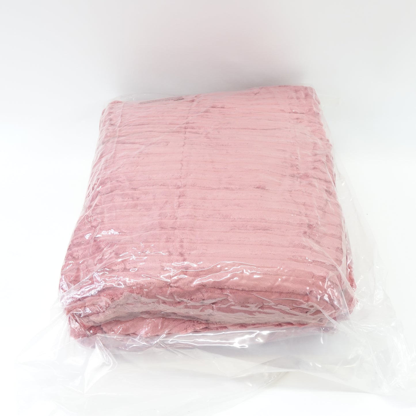 Pawque Sherpa Fleece Weighted Blanket Queen 60"x80" 20 lb Peach Pink Plush